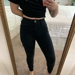 Black AE High Waisted Super Skinny Jeans